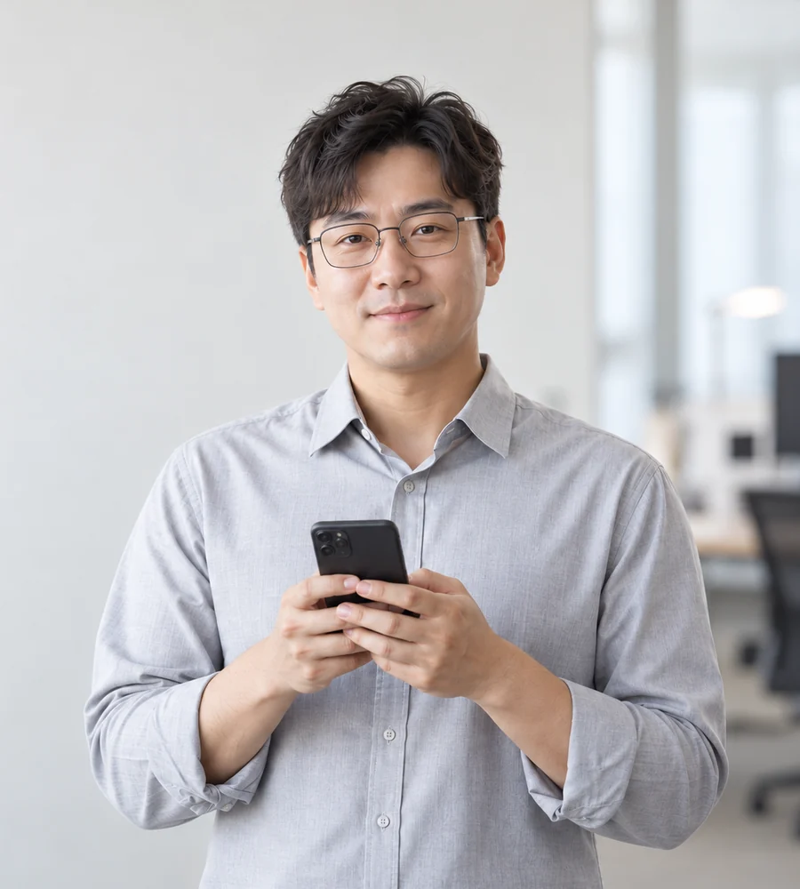 진해 개인돈 일수 상담을 휴대전화로 안내받는 고객