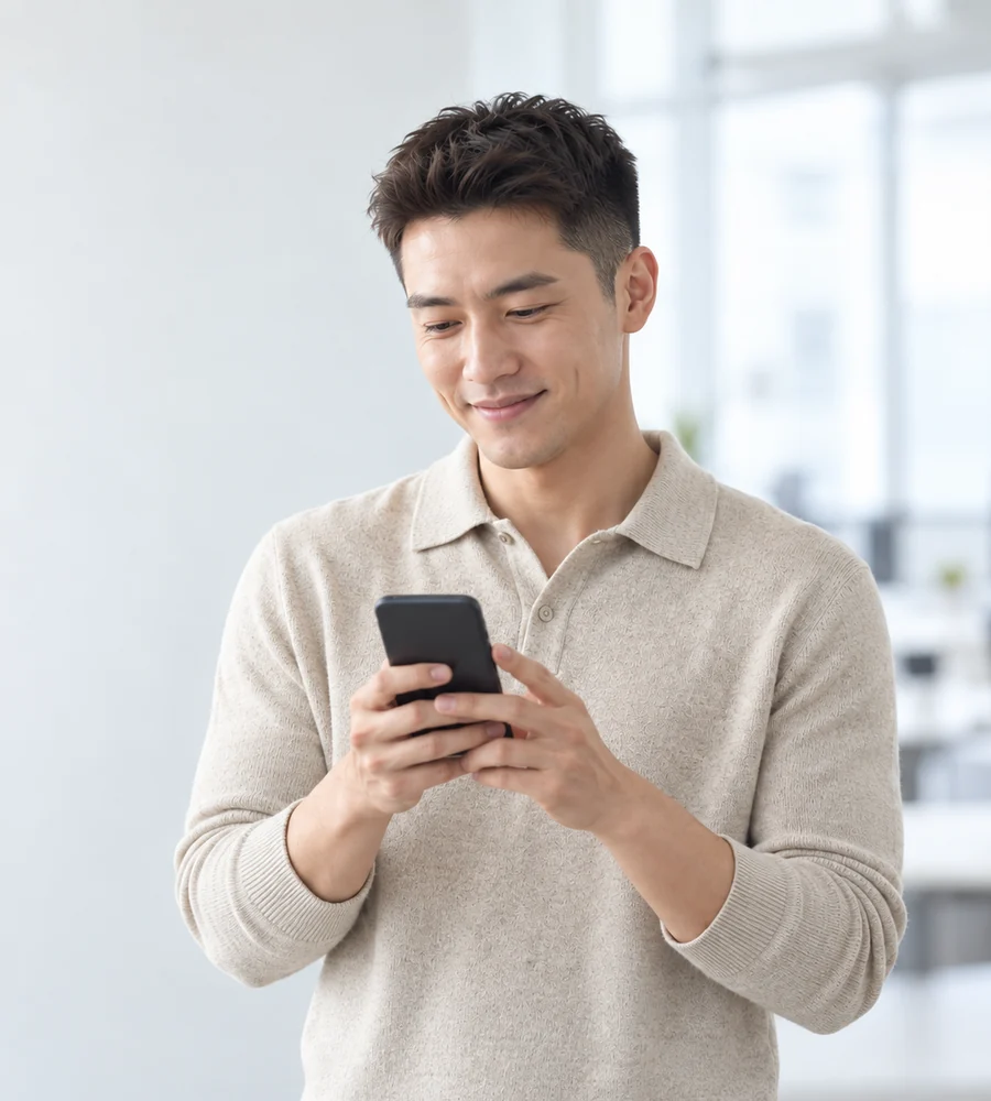 진해 개인돈 일수 상담을 휴대전화로 안내받는 고객