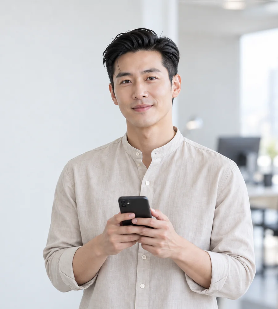 진해 개인돈 일수 상담을 휴대전화로 안내받는 고객