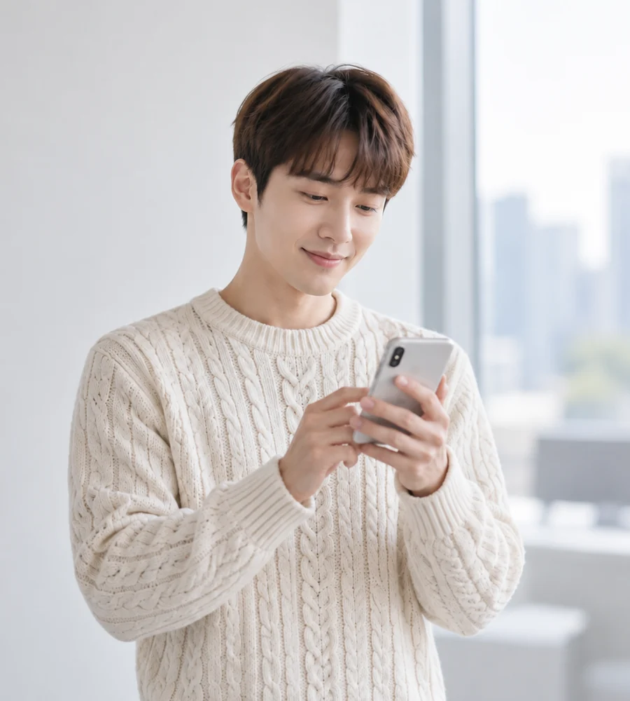 진해 개인돈 일수 상담을 휴대전화로 안내받는 고객